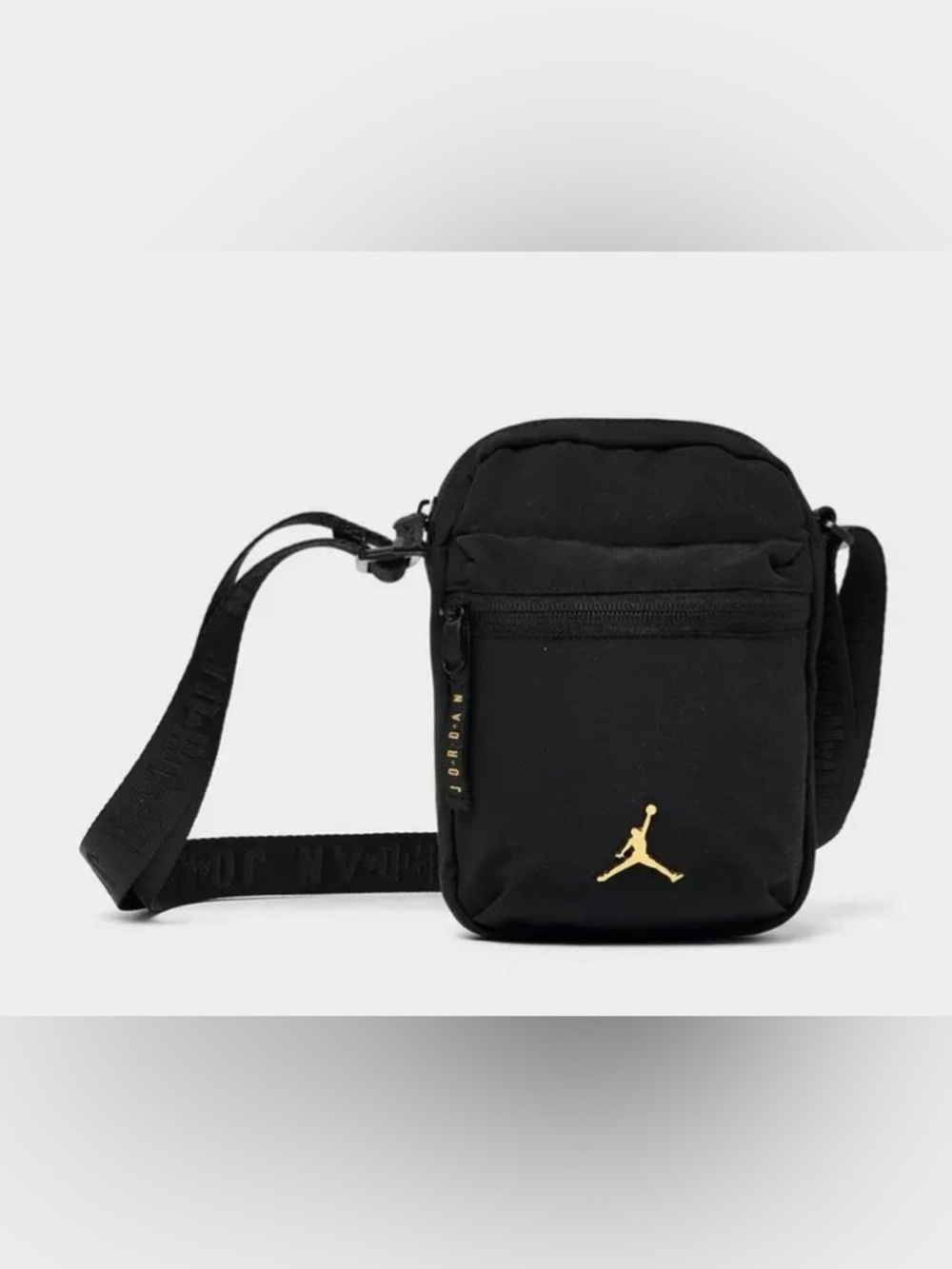 Jordan Black Mini Crossbody Bag with Gold Jumpman